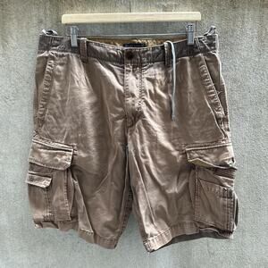 Banana Republic Shorts Mid Rise Cargo Relaxed Fit Brown Size 38/12